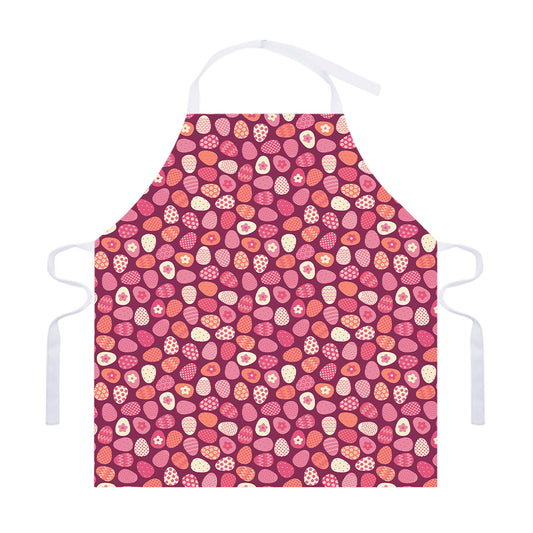 Cute Easter Eggs Pattern Print Adjustable Apron