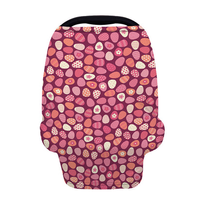 Cute Easter Eggs Pattern Print Baby Seat Cover