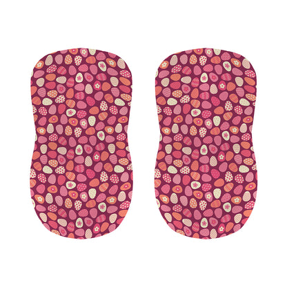 Cute Easter Eggs Pattern Print Bar Stool Covers