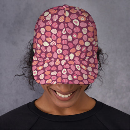 Cute Easter Eggs Pattern Print Baseball Cap
