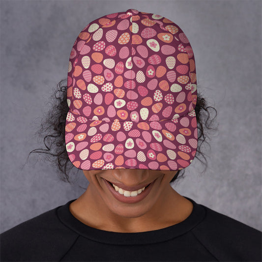 Cute Easter Eggs Pattern Print Baseball Cap