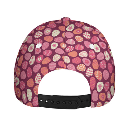 Cute Easter Eggs Pattern Print Baseball Cap