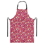 Cute Easter Eggs Pattern Print Bib Apron With Pocket
