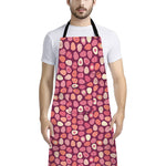 Cute Easter Eggs Pattern Print Bib Apron With Pocket