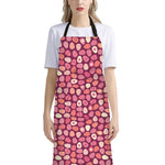 Cute Easter Eggs Pattern Print Bib Apron With Pocket