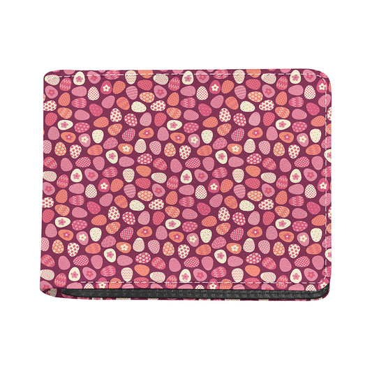 Cute Easter Eggs Pattern Print Bifold Wallet