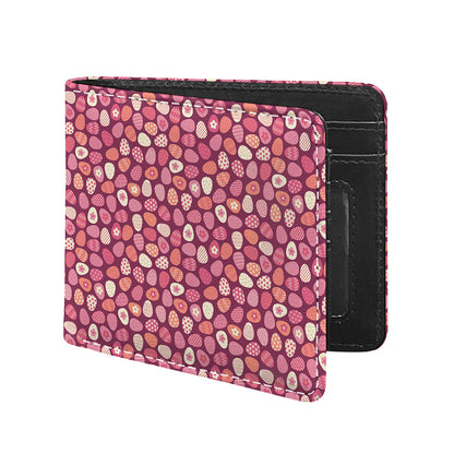 Cute Easter Eggs Pattern Print Bifold Wallet