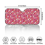 Cute Easter Eggs Pattern Print Car Windshield Sun Shade