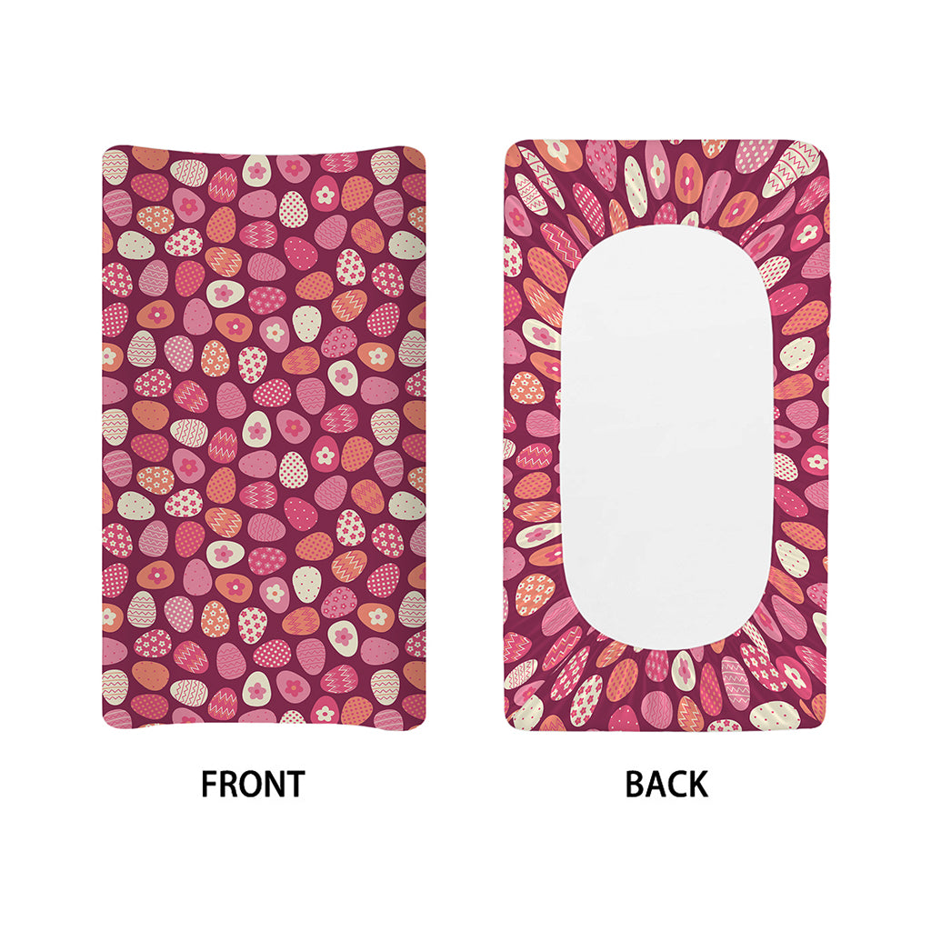 Cute Easter Eggs Pattern Print Changing Pad Cover