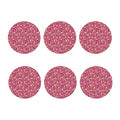 Cute Easter Eggs Pattern Print Coaster Set
