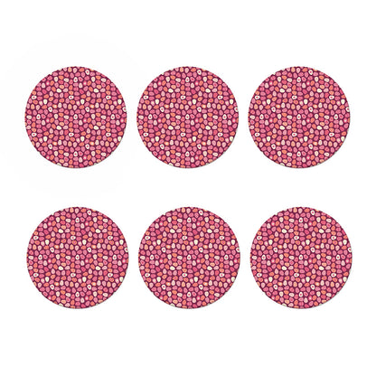 Cute Easter Eggs Pattern Print Coaster Set