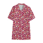 Cute Easter Eggs Pattern Print Cotton Hawaiian Shirt