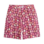 Cute Easter Eggs Pattern Print Cotton Shorts