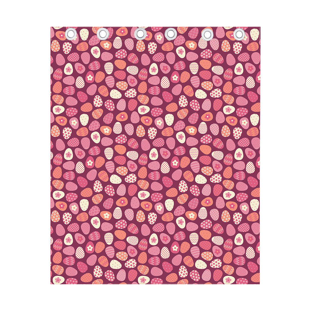 Cute Easter Eggs Pattern Print Curtain