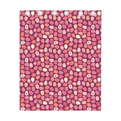 Cute Easter Eggs Pattern Print Curtain