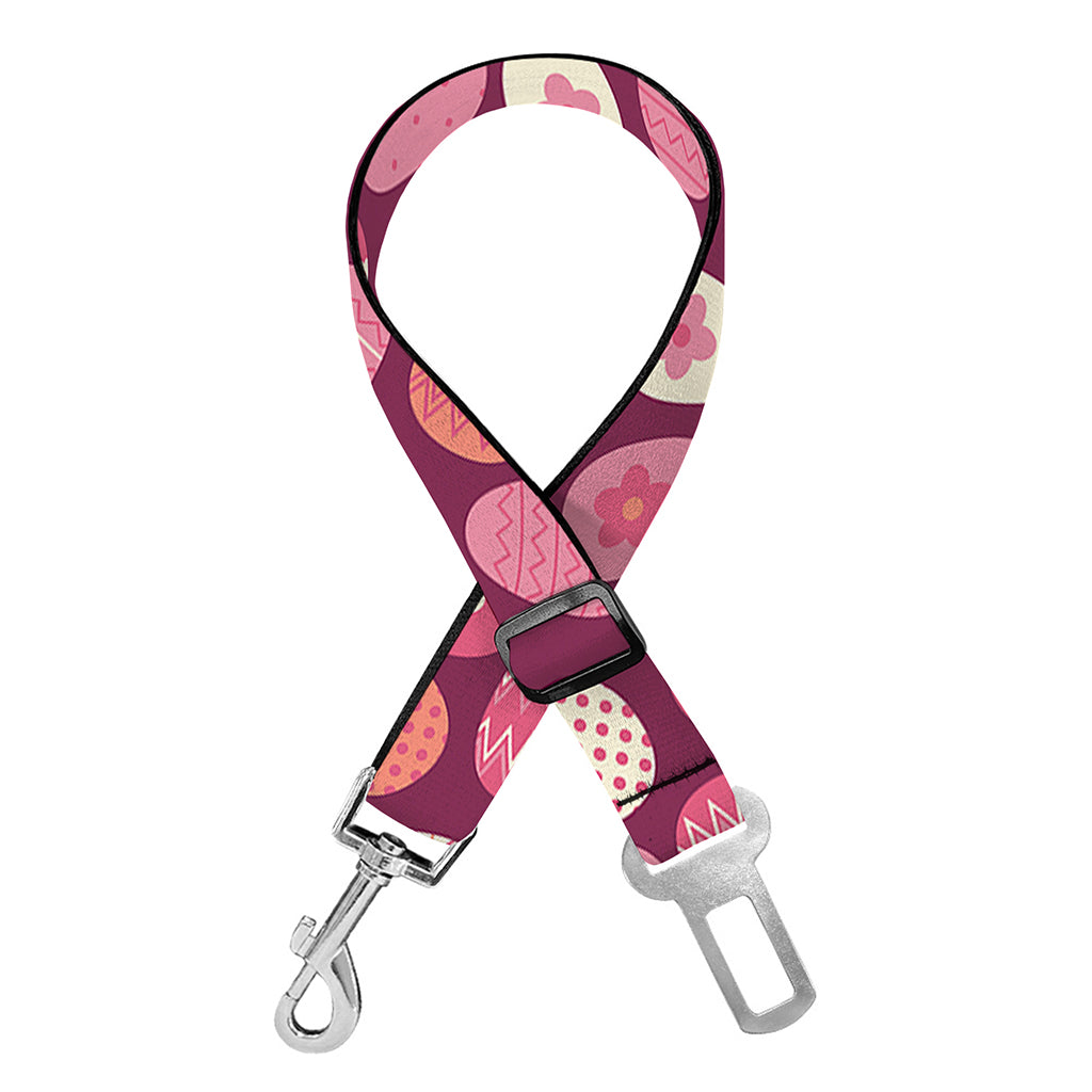 Cute Easter Eggs Pattern Print Dog Seat Belt