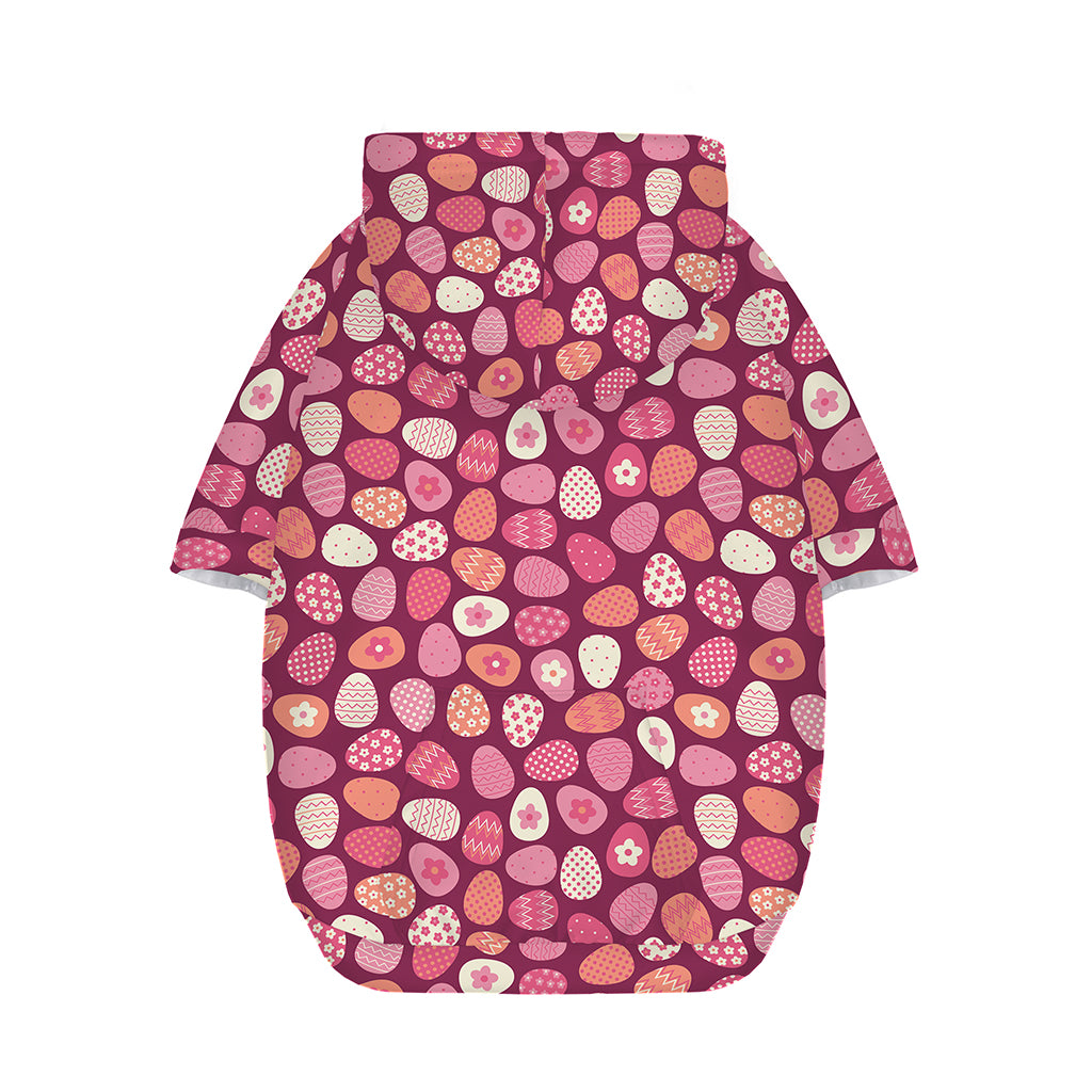 Cute Easter Eggs Pattern Print Dog Zip Up Hoodie