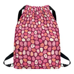 Cute Easter Eggs Pattern Print Drawstring Backpack