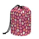 Cute Easter Eggs Pattern Print Drawstring Makeup Bag