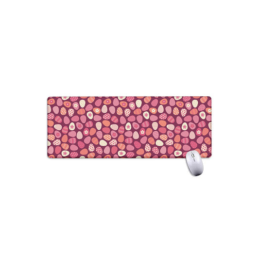 Cute Easter Eggs Pattern Print Extended Mouse Pad