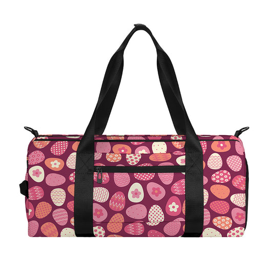 Cute Easter Eggs Pattern Print Gym Bag