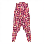Cute Easter Eggs Pattern Print Hammer Pants