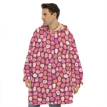 Cute Easter Eggs Pattern Print Hoodie Blanket