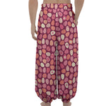 Cute Easter Eggs Pattern Print Lantern Pants