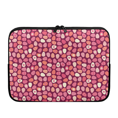 Cute Easter Eggs Pattern Print Laptop Sleeve