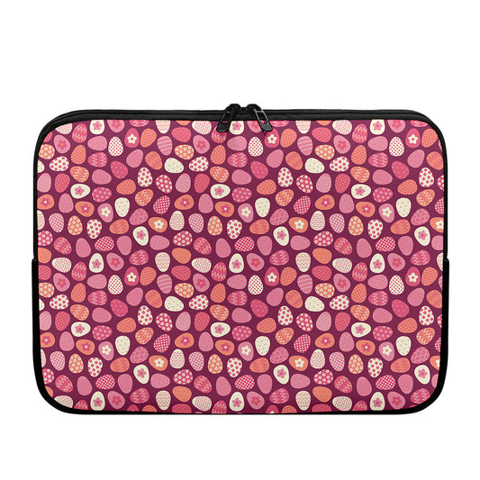 Cute Easter Eggs Pattern Print Laptop Sleeve