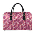 Cute Easter Eggs Pattern Print Leather Duffel Bag