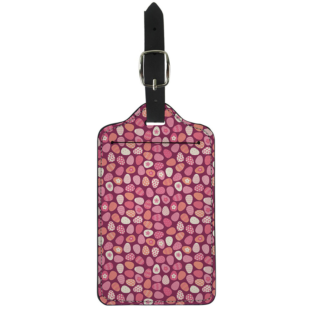 Cute Easter Eggs Pattern Print Luggage Tag