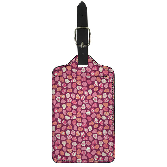Cute Easter Eggs Pattern Print Luggage Tag
