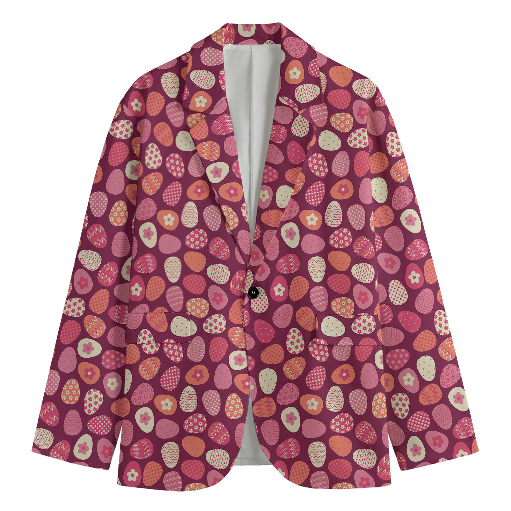 Cute Easter Eggs Pattern Print Men's Blazer