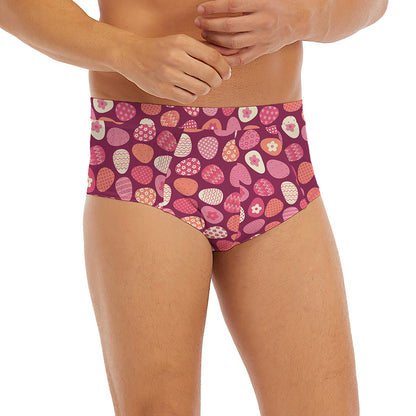 Cute Easter Eggs Pattern Print Men's Briefs