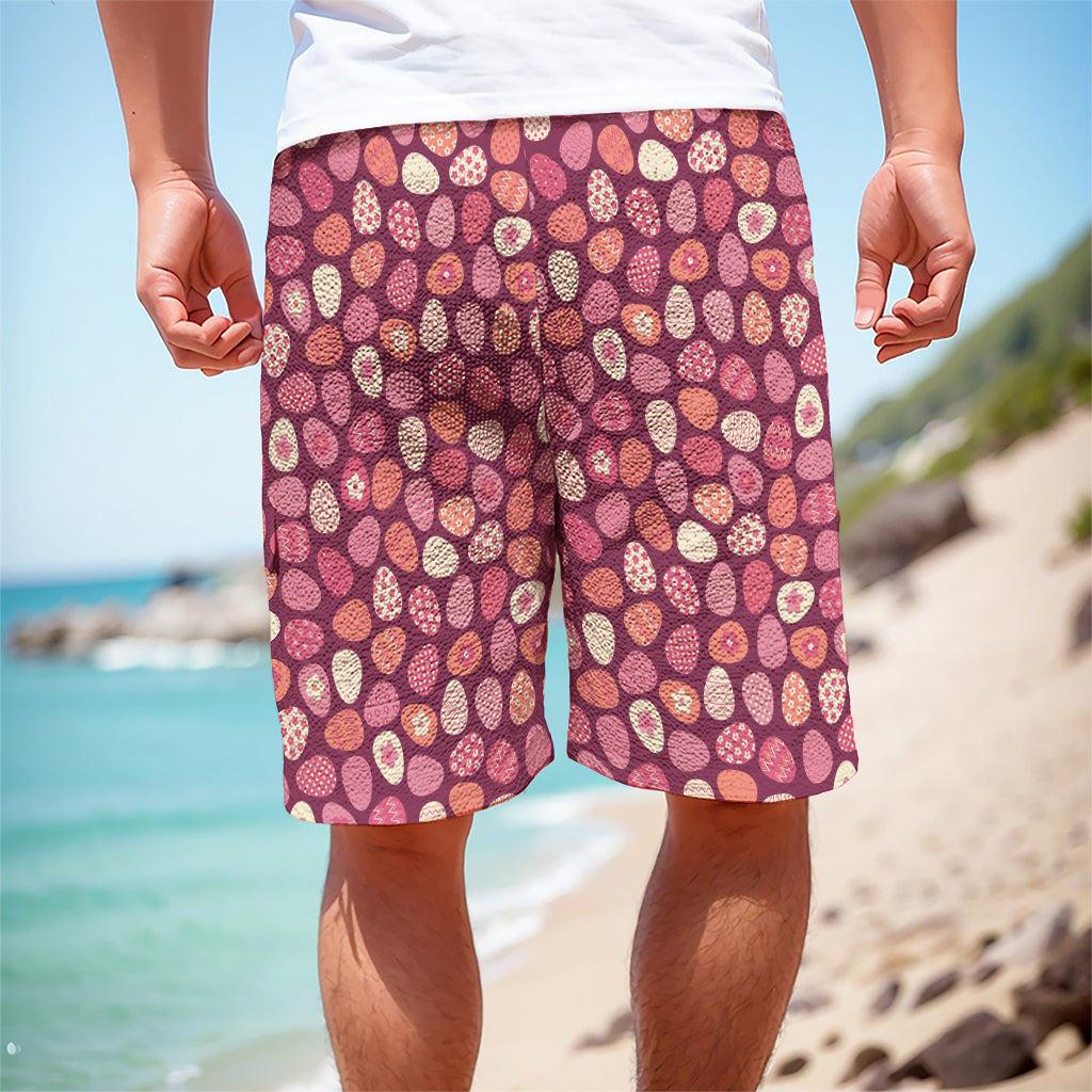 Cute Easter Eggs Pattern Print Men's Cargo Shorts