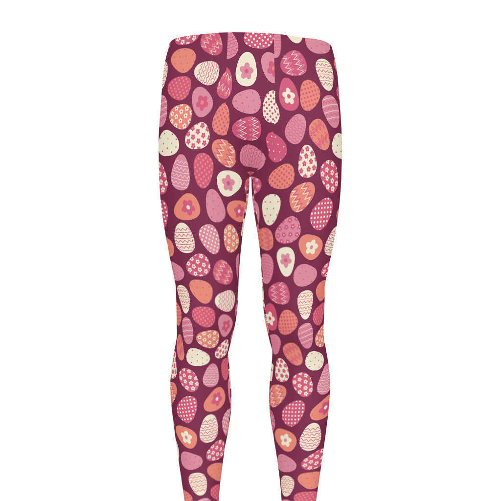 Cute Easter Eggs Pattern Print Men's leggings