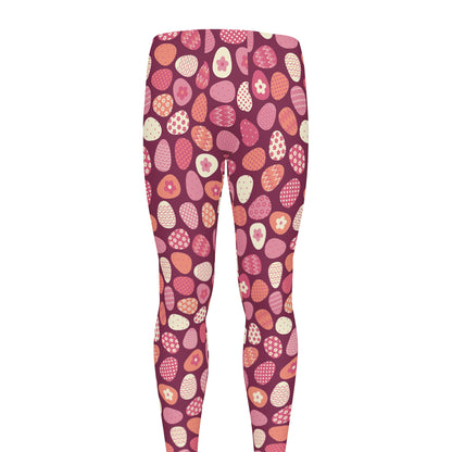 Cute Easter Eggs Pattern Print Men's leggings