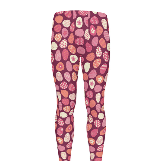 Cute Easter Eggs Pattern Print Men's leggings