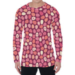 Cute Easter Eggs Pattern Print Men's Long Sleeve T-Shirt