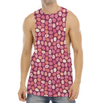 Cute Easter Eggs Pattern Print Men's Muscle Tank Top
