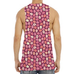Cute Easter Eggs Pattern Print Men's Muscle Tank Top
