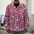 Cute Easter Eggs Pattern Print Men's Shirt Jacket