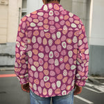Cute Easter Eggs Pattern Print Men's Shirt Jacket