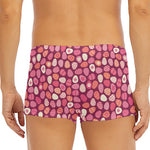Cute Easter Eggs Pattern Print Men's Short Boxer Briefs