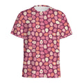 Cute Easter Eggs Pattern Print Men's Athletic T-Shirt