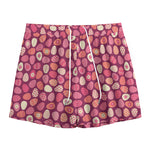Cute Easter Eggs Pattern Print Mesh Shorts
