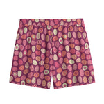 Cute Easter Eggs Pattern Print Mesh Shorts