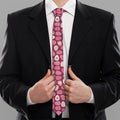 Cute Easter Eggs Pattern Print Necktie