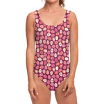 Cute Easter Eggs Pattern Print One Piece Swimsuit